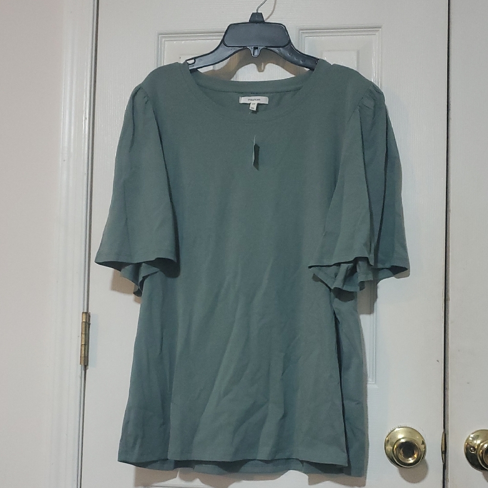 Maurices Sage Green Short Sleeve Tee